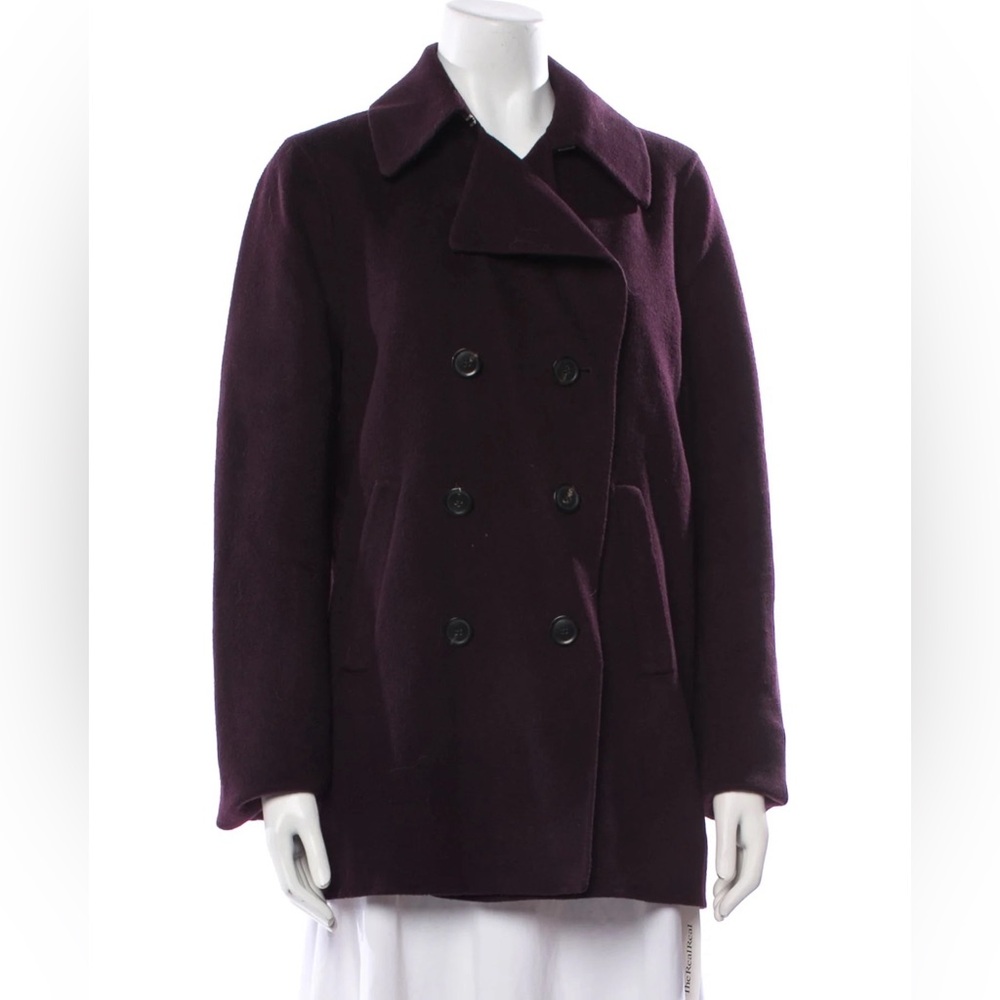Vince Wool Peacoat Blazer Jacket Purple Women’s Size Large Pristine Condition - Picture 2 of 10